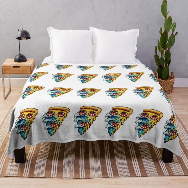 Item preview, Trippy Great Wave Pepperoni Pizza Slice Art designed and sold by Ink-verse-.