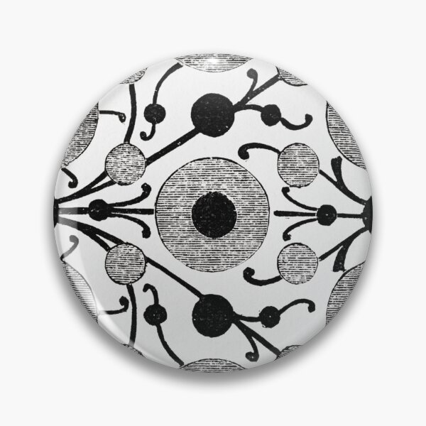 Item preview, Black and White Abstract Circle Pattern – Retro Geometric Design designed and sold by Good_Things.