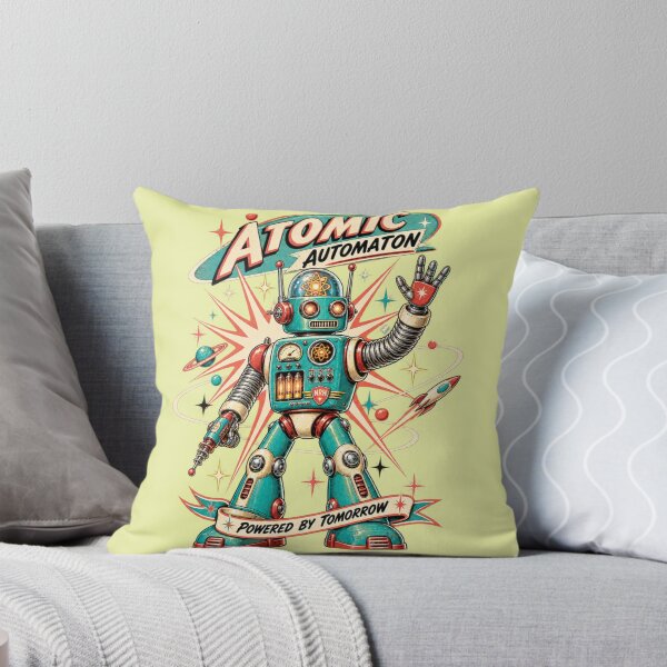 Item preview, Atomic Automaton Retro Robot Poster designed and sold by Normandy Road Heritage™ - Vintage Garage Art.