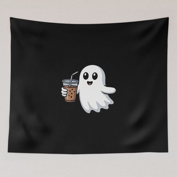 Item preview, Happy Ghost with bubble tea  designed and sold by jkrphoto.