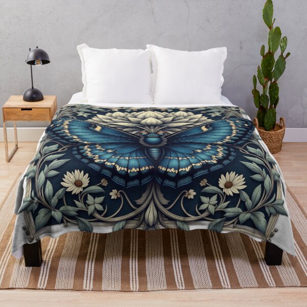 Item preview, Blue Butterfly Gothic Botanical designed and sold by profustock.