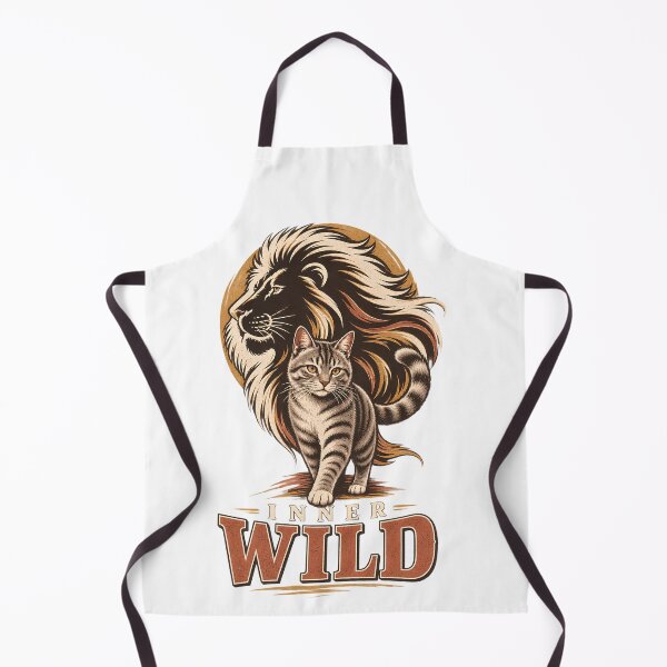 Item preview, Cat and Lion Silhouette Graphic T-Shirt, Cat Lover Inspirational Gift, Wild Lion Kitty Animal Graphic Tee designed and sold by OUICHA.