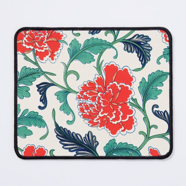 Item preview, Vintage Red Floral Pattern – Green Botanical Decorative Design designed and sold by Good_Things.