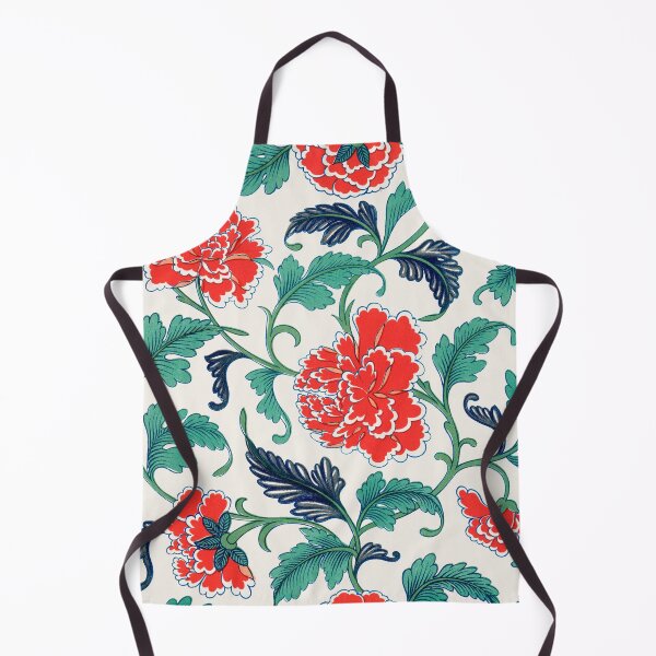 Item preview, Vintage Red Floral Pattern – Green Botanical Decorative Design designed and sold by Good_Things.