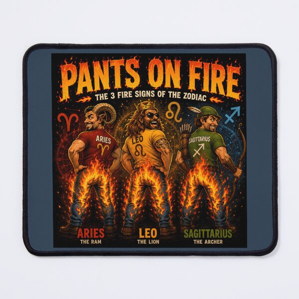 Item preview, Pants on Fire – Funny Aries Leo Sagittarius Zodiac Design designed and sold by Hornace88studio.