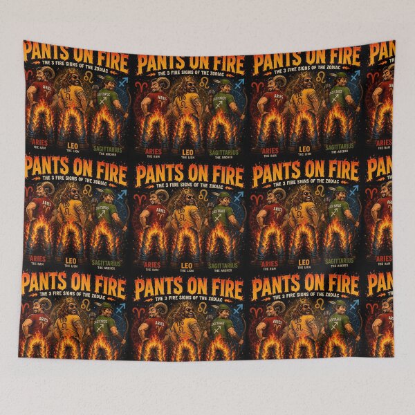 Item preview, Pants on Fire – Funny Aries Leo Sagittarius Zodiac Design designed and sold by Hornace88studio.