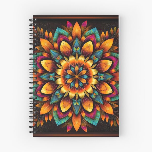 Item preview, 3d Render: Mandala Flower Bloom, Warm Amber designed and sold by Checho30.