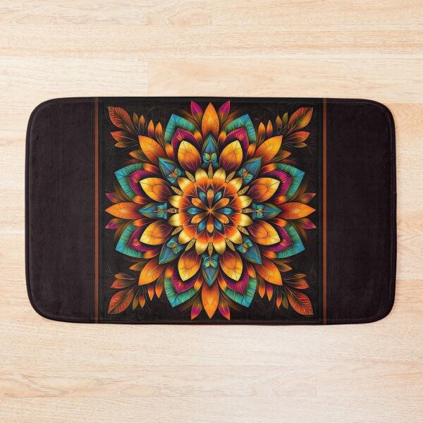 Item preview, 3d Render: Mandala Flower Bloom, Warm Amber designed and sold by Checho30.