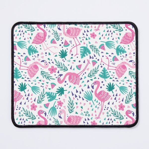 Item preview, Flamingo and Leaves designed and sold by Crinkl.