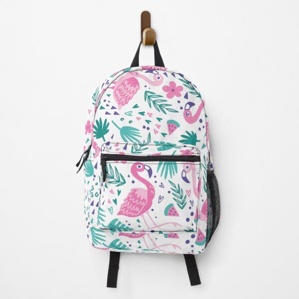 Item preview, Flamingo and Leaves designed and sold by Crinkl.