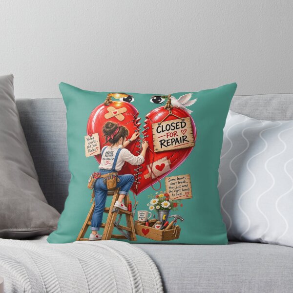 Item preview, Closed for Repair – Healing Heart & Emotional Recovery Art designed and sold by MindForgeDesign.