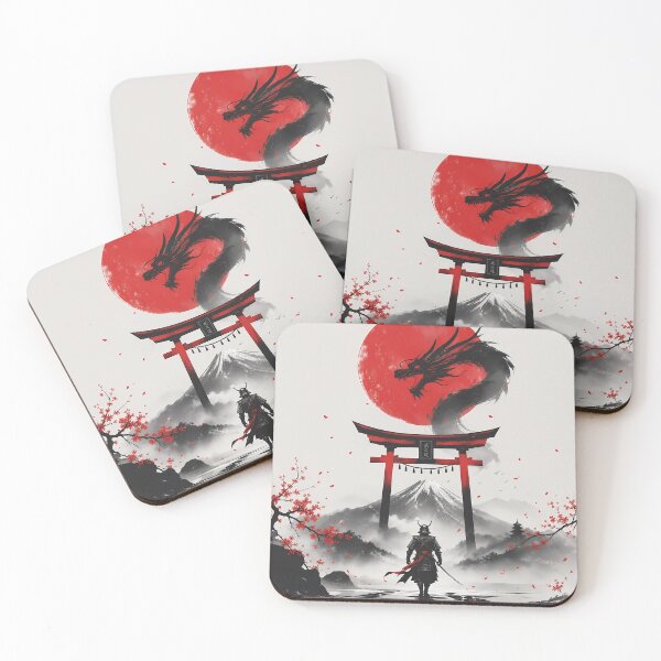 Item preview, Samurai Confronts Dragon Unde designed and sold by Rising Drake.