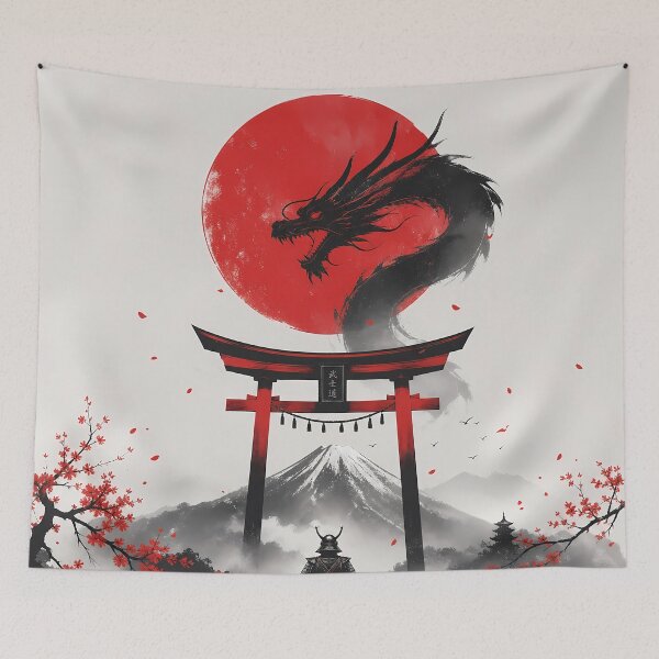 Item preview, Samurai Confronts Dragon Unde designed and sold by Rising Drake.