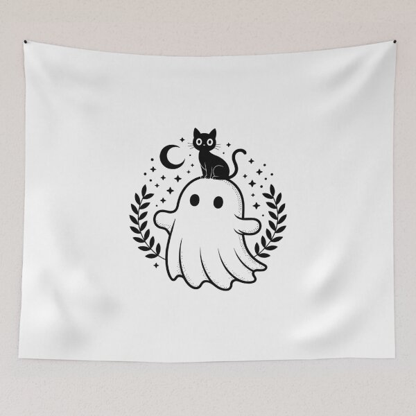Item preview, Black Cat and Ghost designed and sold by jkrphoto.