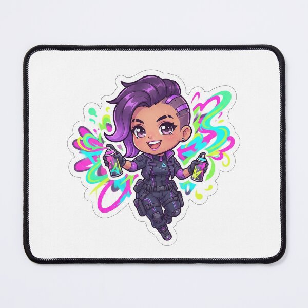 Item preview, Hiril Sindarim Cute Chibi Cyberpunk Graffiti Art designed and sold by Hiril Radio Hub.