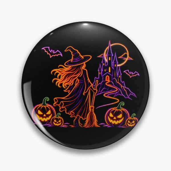 Item preview, Neon Halloween Witch Night designed and sold by NucciCollective.