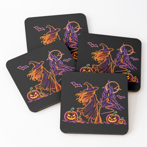 Item preview, Neon Halloween Witch Night designed and sold by NucciCollective.
