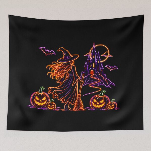 Item preview, Neon Halloween Witch Night designed and sold by NucciCollective.