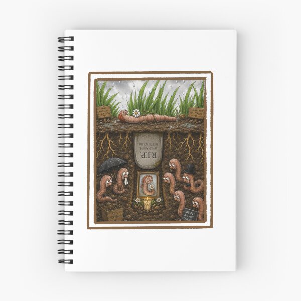 Item preview, Funny Earthworm Human Burial Parody designed and sold by waikibi ⭐⭐⭐⭐⭐.