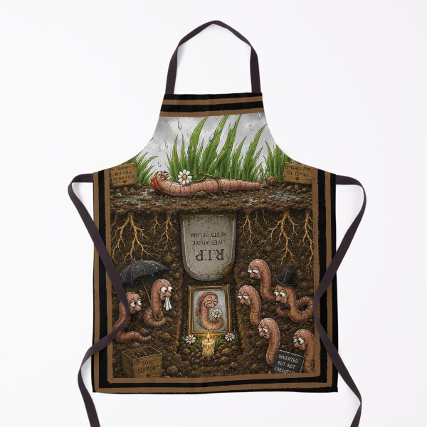 Item preview, Funny Earthworm Human Burial Parody designed and sold by waikibi ⭐⭐⭐⭐⭐.