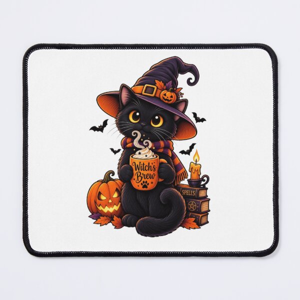 Item preview, Black Cat Witch's Brew – Halloween Cat designed and sold by 1PRINTORA1.