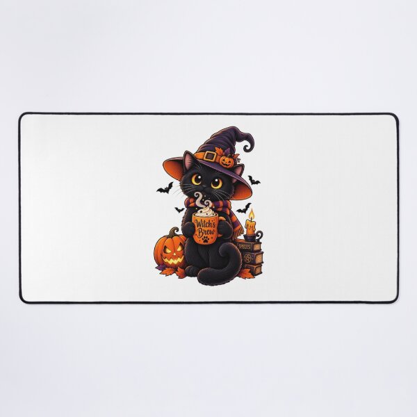 Item preview, Black Cat Witch's Brew – Halloween Cat designed and sold by 1PRINTORA1.