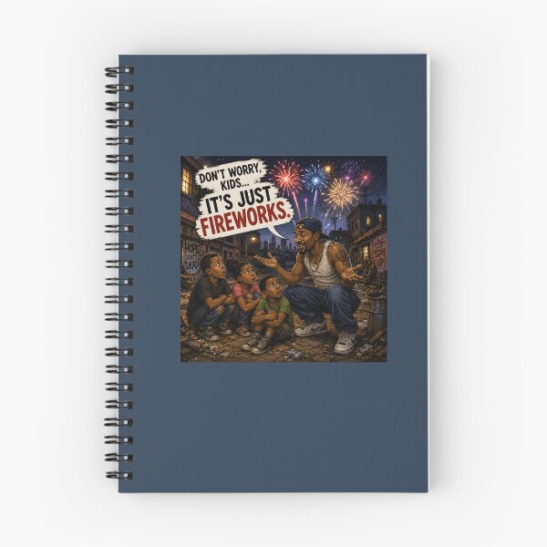 Item preview, It’s Just Fireworks – Funny Ghetto Neighbourhood Humor designed and sold by Hornace88studio.