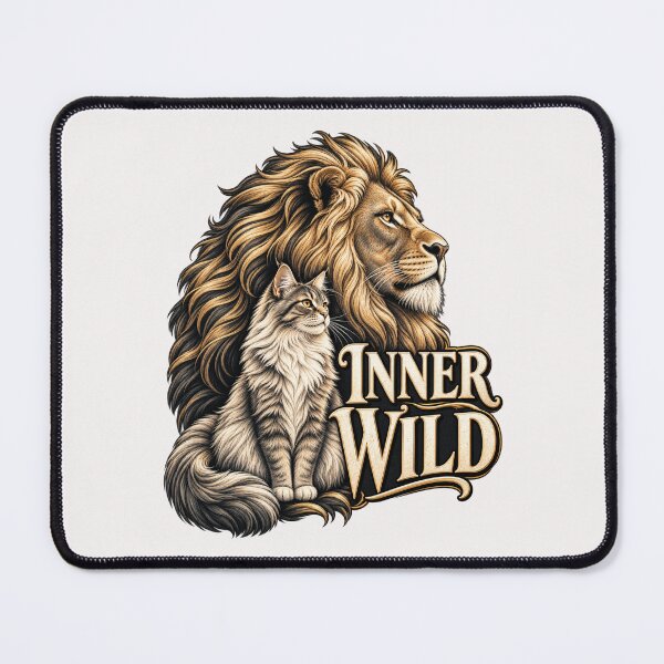 Item preview, Cat And Lion Silhouette Graphic, Wild Cat Animal Silhouette, Feline Lover Woodland Decor designed and sold by Pawsome Quotes.