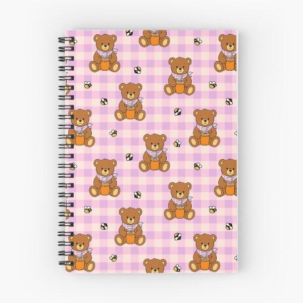 Item preview, Honey Bear Picnic Gingham Pattern Pink designed and sold by CI Creative Design LLC.