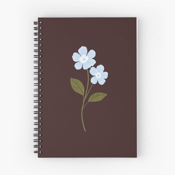 Item preview, Delicate blue wildflower illustration on white background designed and sold by Rue Design Company.