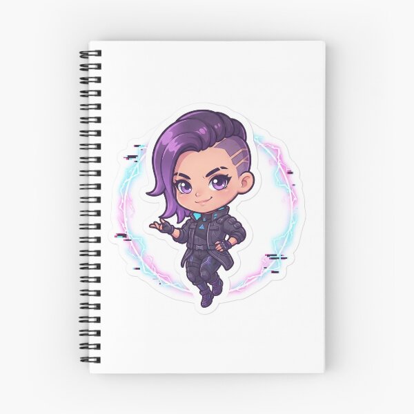Item preview, Hiril Sindarim Cute Chibi Cyberpunk Girl Electric Glitch Aura Art designed and sold by Hiril Radio Hub.