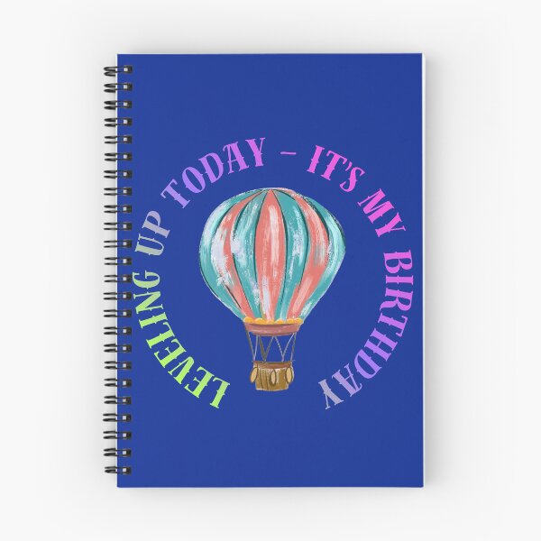 Item preview, Leveling Up Today - It's My Birthday Hot Air Balloon Design designed and sold by Evelashop.
