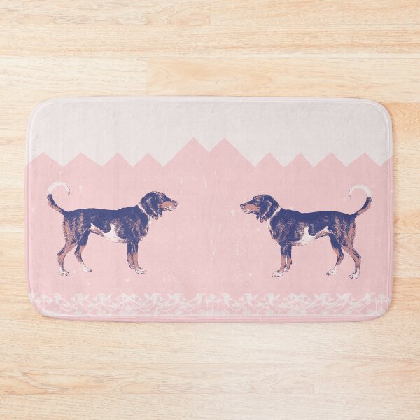 Item preview, A historic beagle with abstract pink mountains designed and sold by PbHistory.