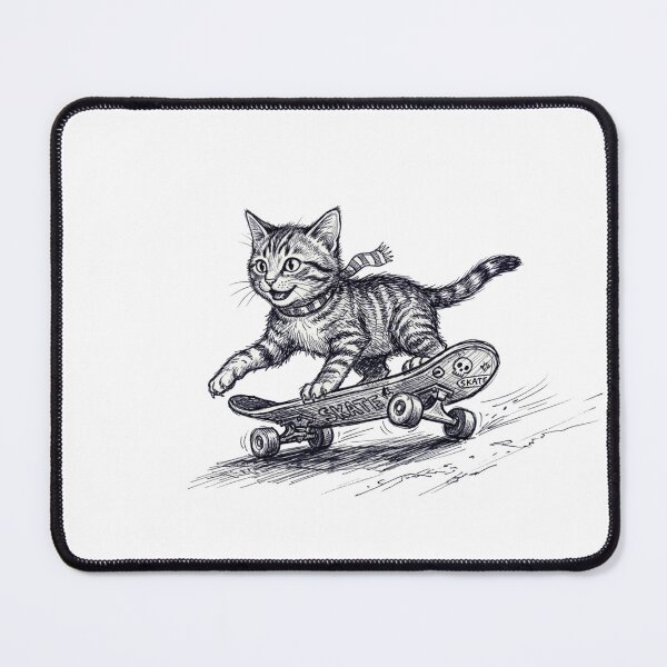Item preview, Skateboarding Cat designed and sold by FlawlessEnvyLtd.
