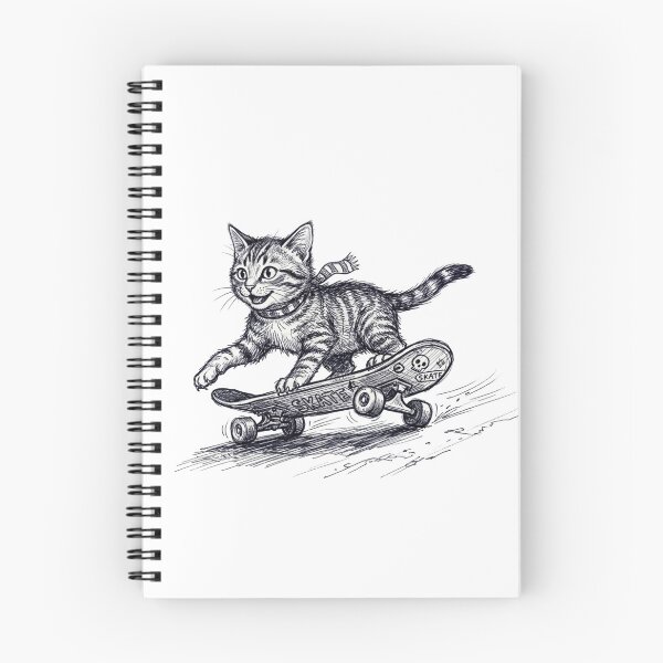 Item preview, Skateboarding Cat designed and sold by FlawlessEnvyLtd.