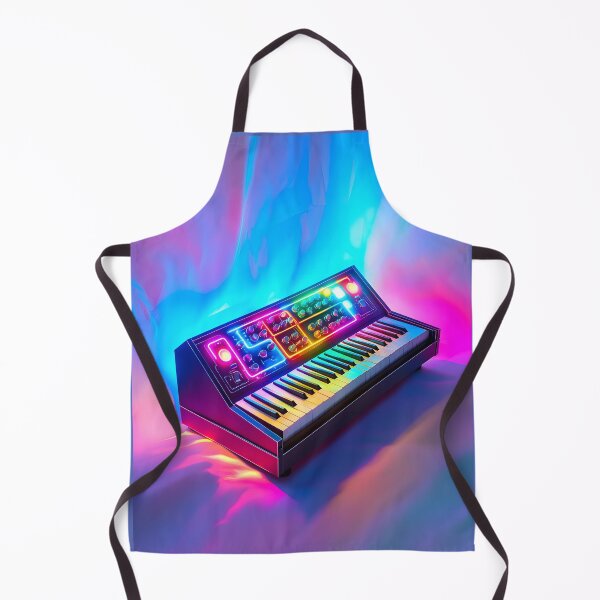 Item preview, 3d Render Of Analog Synthesizer Neon, Vibrant designed and sold by Checho30.