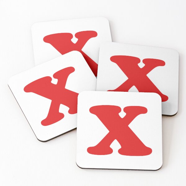 Item preview, Red Alphabet Sets - X designed and sold by Bad Zombie .