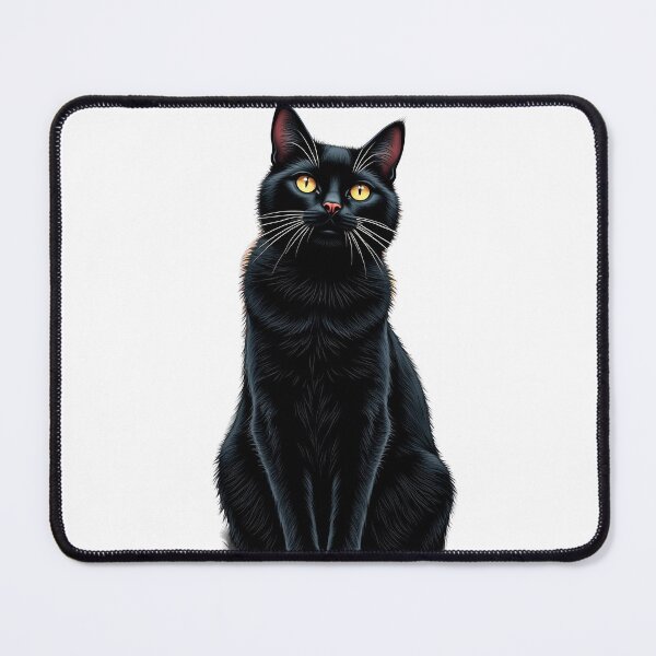 Item preview, Enchanted Black Cat with Golden Eyes designed and sold by profustock.