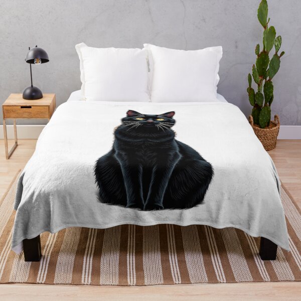 Item preview, Enchanted Black Cat with Golden Eyes designed and sold by profustock.