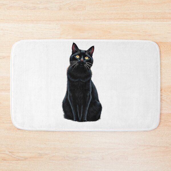 Item preview, Enchanted Black Cat with Golden Eyes designed and sold by profustock.