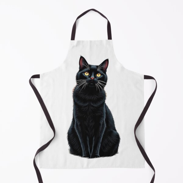 Item preview, Enchanted Black Cat with Golden Eyes designed and sold by profustock.