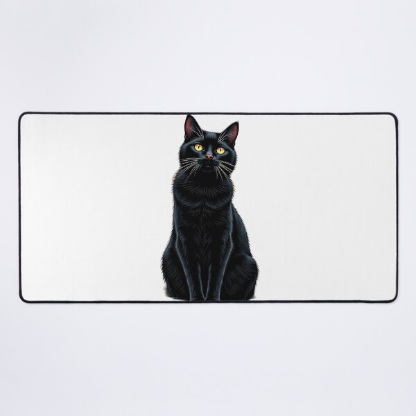 Item preview, Enchanted Black Cat with Golden Eyes designed and sold by profustock.