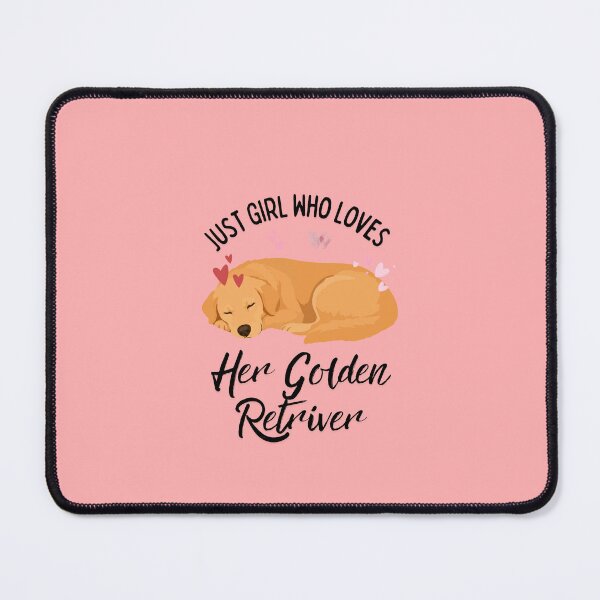 Item preview, Just a Girl Who Loves Her Golden Retriever Cute Sleeping Dog Design designed and sold by Fateh-Kro ⭐⭐⭐⭐⭐.