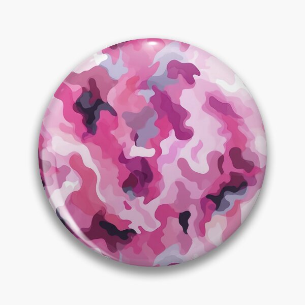 Item preview, Pink Camo Pattern Hot Magenta Blush and Grey Camouflage designed and sold by Nine Lives Studio.