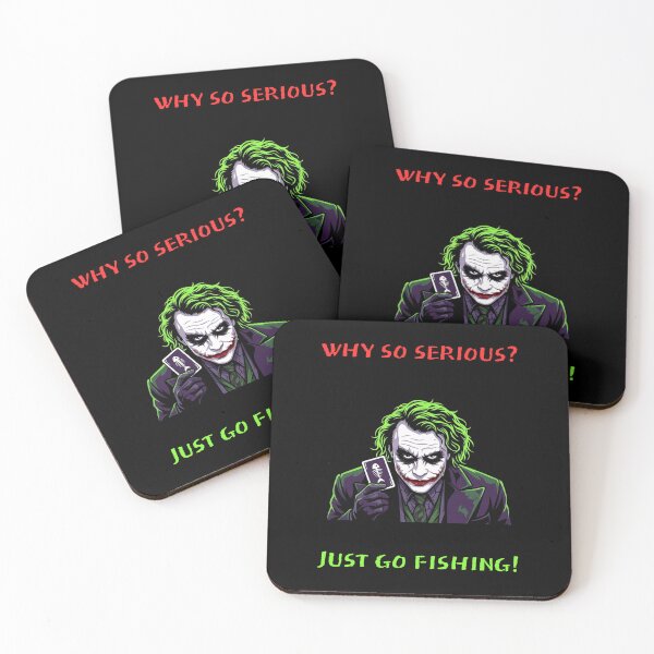 Item preview, Why So Serious Just Go Fishing - Funny Comic Clown Villain designed and sold by GeekAnglerStore.