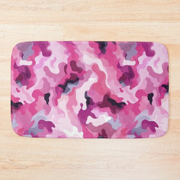 Item preview, Pink Camo Pattern Hot Magenta Blush and Grey Camouflage designed and sold by Nine Lives Studio.