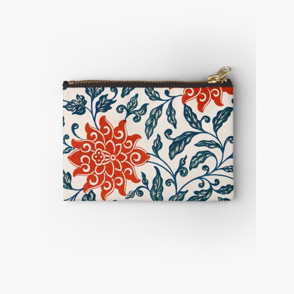 Item preview, Red Floral Vine Pattern – Vintage Blue Botanical Design designed and sold by Good_Things.