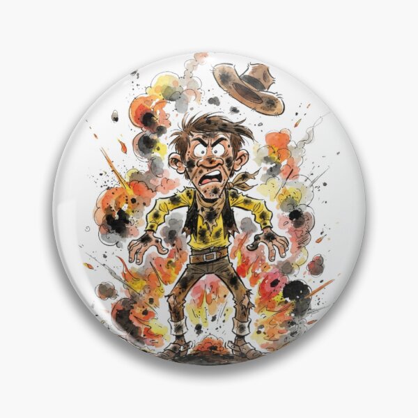 Item preview, Funny Exploded Cowboy Comic Art - Plan 73 Failed designed and sold by FreakToons.
