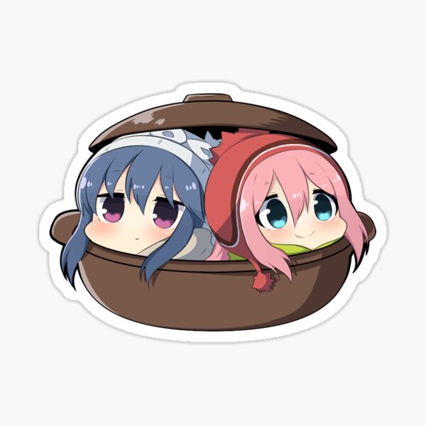 Rin To Nadeshiko Neteru Yuru Camp//Laid-Back Camp Sticker Vinyl Decal Wall Laptop Window Car Bumper Sticker 5