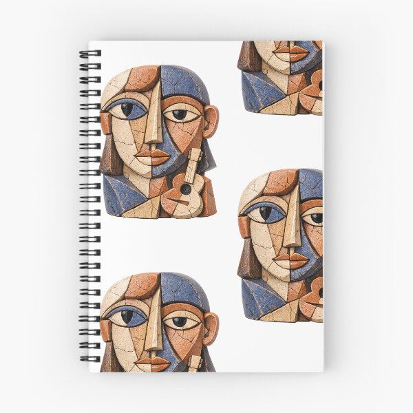 Item preview, Abstract Cubist Face Textured Mosaic Portrait Art designed and sold by Ink-verse-.